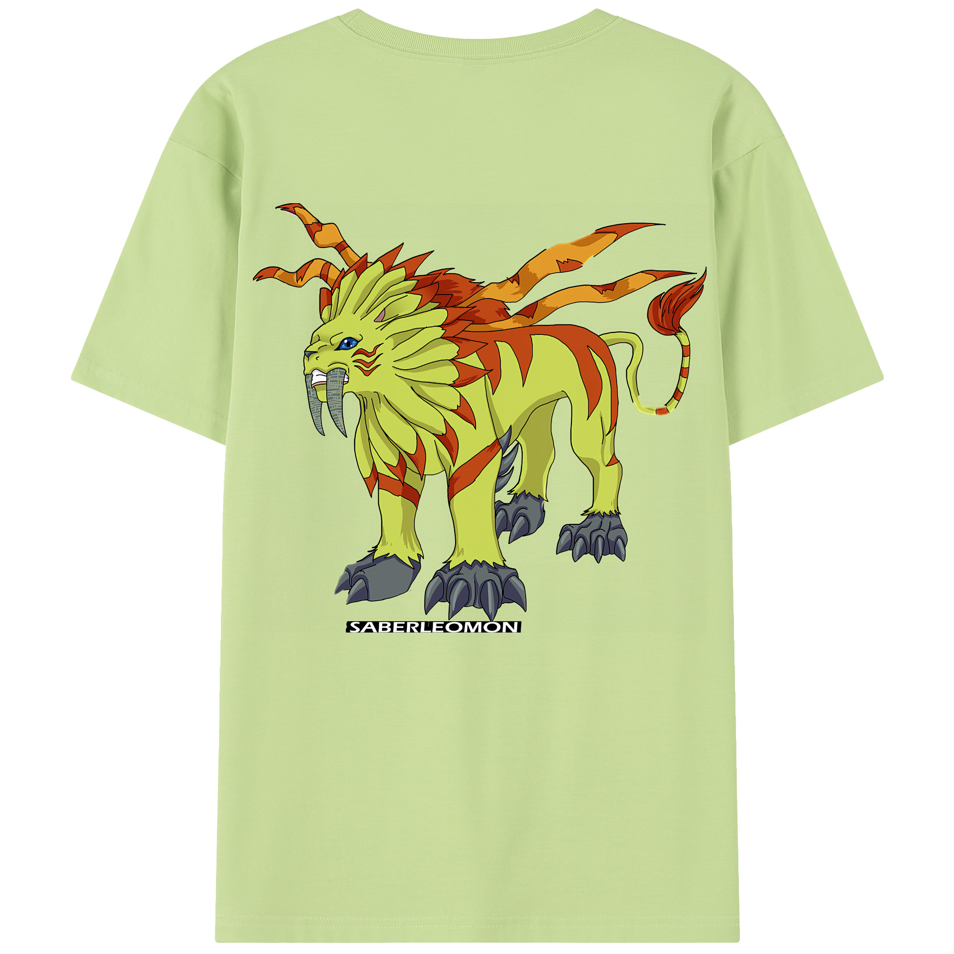 （画像用） Digimon デジタルモンスター/デジモン 綿100％半袖Tシャツ（背面プリント）